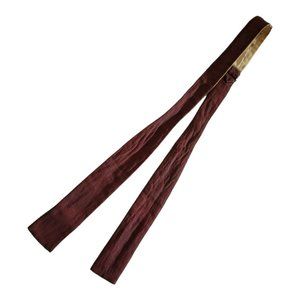 Vintage Men's Keys Bow Tie Adjustable Solid Brown BT-24